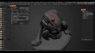 Fast Sculpting Pipeline Polygonal Modeling  New Brush Engine [upl. by Orat428]