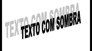 COMO FAZER SOMBRA NO TEXTO DO WORD [upl. by Havens156]