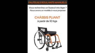 Fauteuil roulant manuel [upl. by Publius]