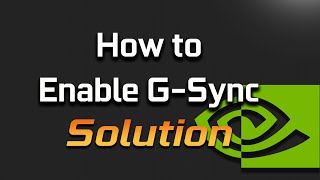 How to Enable NVIDIA GSync in Windows 1110 Tutorial [upl. by Krum]