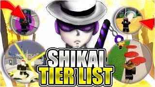 MY accurate SHIKAI Tier List in Blotch plus information  Roblox [upl. by Ashbey728]