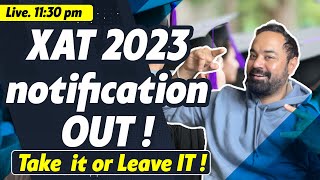 XAT 2023 notification  XAT pattern  Best MBA from XAT exam  XLRI Cut off [upl. by Nhguaved309]