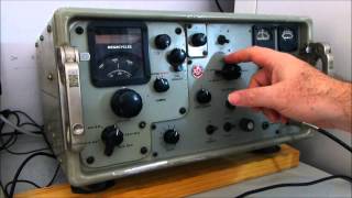 USN SRR13 HF Receiver Demonstration [upl. by Eniawtna]