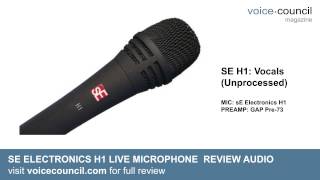 sE Electronics H1 MKii vs SM58  Live Condenser Mic Review Demo ft Vocals amp Guitar [upl. by Diantha]