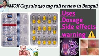 Mox 250 capsule use dose benefits and side effects full review in bengali [upl. by Silsby]