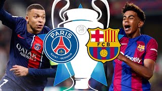 BARCELONA DRAW PSG IN THE CHAMPIONS LEAGUE QUARTERFINALS [upl. by Yorick]