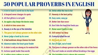 50 of the Most Common Proverbs in the English Language [upl. by Arnon]