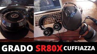 Cuffie GRADO sr80x Recensione  FINAMENTE COMODE ma non meglio di una 1060 monolith [upl. by Roberta]