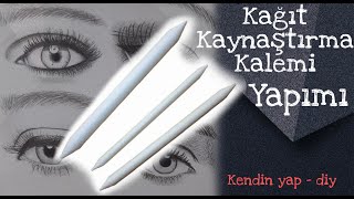 KAĞITTAN KAYNAŞTIRMA KALEMİ NASIL YAPILIR   kendin yap [upl. by Akeemahs]