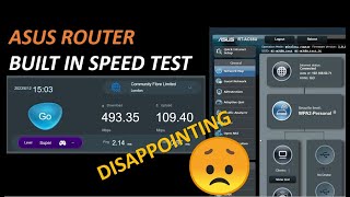 ASUS Router Built In Speed Test [upl. by Notwal621]