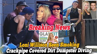 Baywatch stars exwife onetime model Loni Willison 40 is seen covered in dirt smoking from [upl. by Adnoryt714]