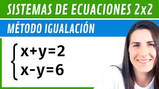 Resolver SISTEMAS 2x2 📌 Método IGUALACIÓN [upl. by Lashoh724]