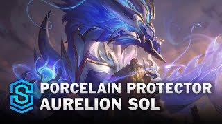 Porcelain Protector Aurelion Sol Skin Spotlight  League of Legends [upl. by Arvy]