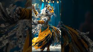 A Woman Fuses with A Tiger on AGT americagottalent agt magic talent shorts [upl. by Rollie]