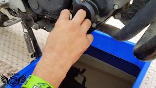 how to change engine oil in yamaha fascinofascino oil changefascino [upl. by Isabelita]