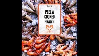 How to peel a cooked prawn [upl. by Nylknarf]