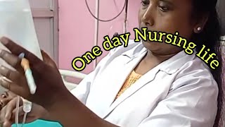 Iv saline one  day Nursing life video [upl. by Ajoop]