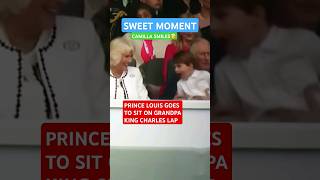 princeofwales SWEET MOMENT MAKES SURE ITS OK FOR PRINCE LOUIS TO SIT WITH PA britishroyalfamily [upl. by Kong53]