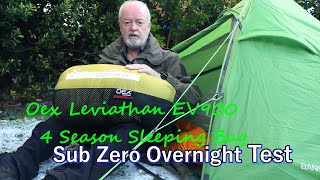 OEX Leviathan EV900 sleeping bag test ¦ Four season sleeping bag test [upl. by Kelda416]