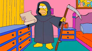 Homero es la Muerte CASITA DEL TERROR LOS SIMPSONS CAPÍTULOS COMPLETOS [upl. by Olumor439]