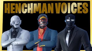 All Henchman soundsVoices in fortnite chapter 2 season 2  Fortnite Henchman Sounds [upl. by Carmel]