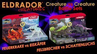 Schleich ® Eldrador ® Creatures  Feuerkrake vs Eiskäfer  Felsbrecher vs Schattenluchs  Vorschau [upl. by Adamsen821]