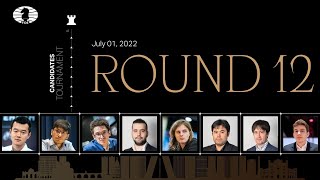 FIDE Candidates 2022  Round 12 [upl. by Fitton]