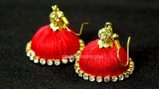 How To Make Jimikki Kammal  Jhumka earrings at home  DIY Jhumka earrings Making Tips [upl. by Yllet71]