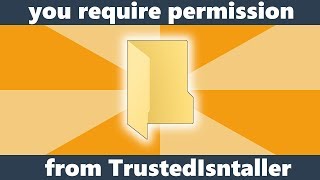 Fix you require permission from TrustedInstaller to change this folder Windows 1110817 [upl. by Reggis]