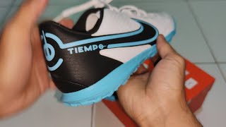 Nike Tiempo Legend 9 Club TF Sepatu Futsall  Mini Soccer Unboxing [upl. by Elleimac]