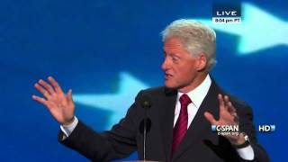 Bill Clinton speaks at the 2012 DNC CSPAN  Full Speech [upl. by Arbed126]