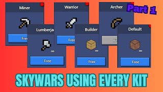 Bloxdio SKYWARS using every kit Part 1 [upl. by Ishii472]