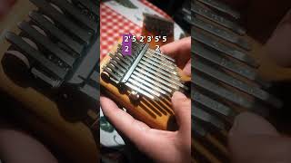 Butterfly Tabs Kalimba Cover shorts kalimba smile mbira piano notes [upl. by Stelu]