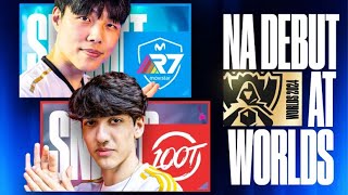 WHAT THE HELL IS GOING ONNNN  100T DEBUT AT WORLDS 2024 VS R7 IN PLAYINS  CAEDREL [upl. by Anilasor806]