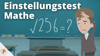 Einstellungstest Mathe  Worauf muss man sich einstellen Aufgabentypen  Einfach erklärt von Plakos [upl. by Alyehs]