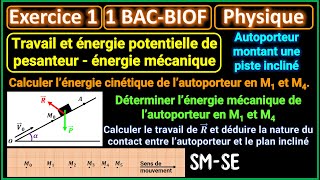 exercice corrigé énergie potentielle et énergie mécanique [upl. by Eradis]