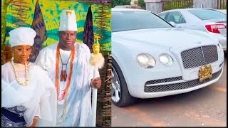 Ooni of Ife’s Grand Entrance to His Wife’s Event Like a President [upl. by Setarcos]