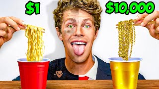 Eating CHEAP vs EXPENSIVE Food Challenge [upl. by Adnal]