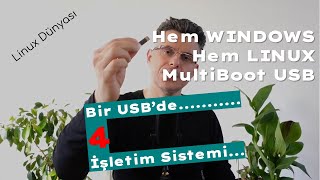 Hem Windows Hem Linux Bootable Tek USB [upl. by Eniamurt987]