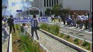 KCAL amp KNBC News Reports of Blue Line Opening July 14 1990 [upl. by Lluj]