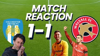 Colchester 11 Walsall match reaction [upl. by Robinette]