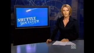 Space Shuttle Columbia Disaster  TEN News Australia 2003 [upl. by Rubma921]