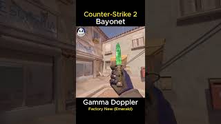 BAYONET  Gamma Doppler Emerald 2024  Factory New FN  Skin Showcase  Animation CS2 [upl. by Almallah]