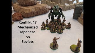 Battle Report 45 Konflikt 47 – Mechanized Japanese vs Soviets [upl. by Yelyah]