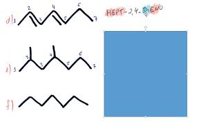 NOMENCLATURA DE HIDROCARBONETOS  EXERCÍCIOS RESOLVIDOS [upl. by Aremaj]