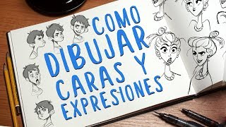 ★ CÓMO DIBUJAR ROSTROS Y EXPRESIONES  TUTORIAL  MILI KOEY [upl. by Starobin]