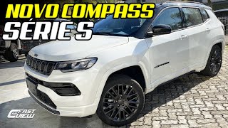 NOVO JEEP COMPASS SÉRIE S 2022 VERSÃO TOP DE LINHA DO SUV COM MOTOR 13 TURBO FLEX  Fast Car View [upl. by Ihsorih403]