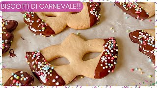 quotCarnevale in Tavola BISCOTTI DI CARNEVALE a Forma di Maschera al cioccolato quot [upl. by Arabelle]