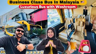 Double Decker Business Class Bus Journey in Malaysia 🇲🇾  Penang to Kuala Lumpur  Bus with Toilet [upl. by Sofer]