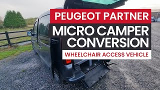 VAN TOUR Peugeot Partner Wheelchair Access Micro Campervan Conversion [upl. by Ishmul]